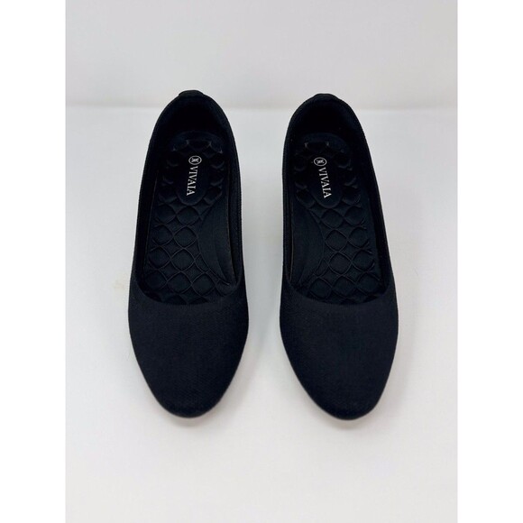 VIVAIA Tamia Wedge Pro Womens Sandals Blue Almond Toe Slip On Comfort 39 US 8.5 - Picture 2 of 9